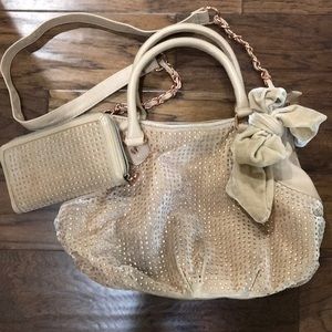 Velvet detailed Betsey Johnson Bag